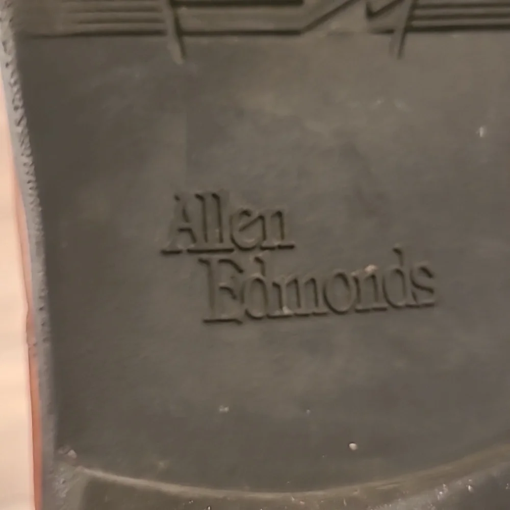 ALLEN EDMONDS‎ Ashton Tan Brown Leather Sz 11 E Mens Split Toe Dress Shoes